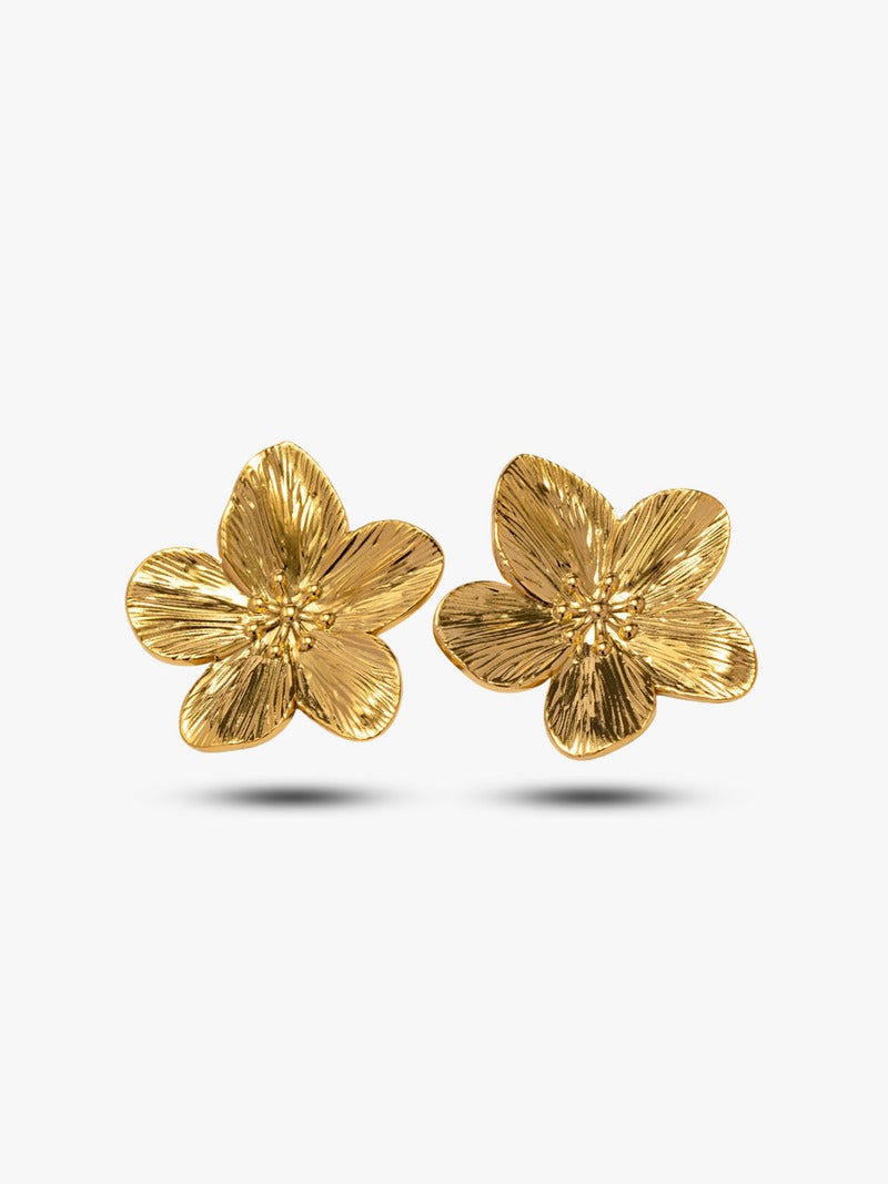 Bold Floral Stud Earrings