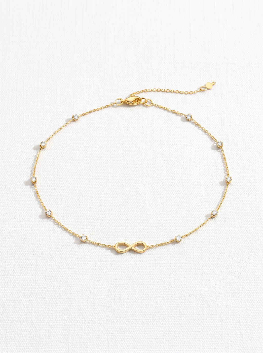 Delicate Gold Bracelet with Stones