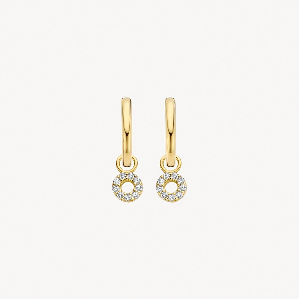 Mini Circle Drop Earrings